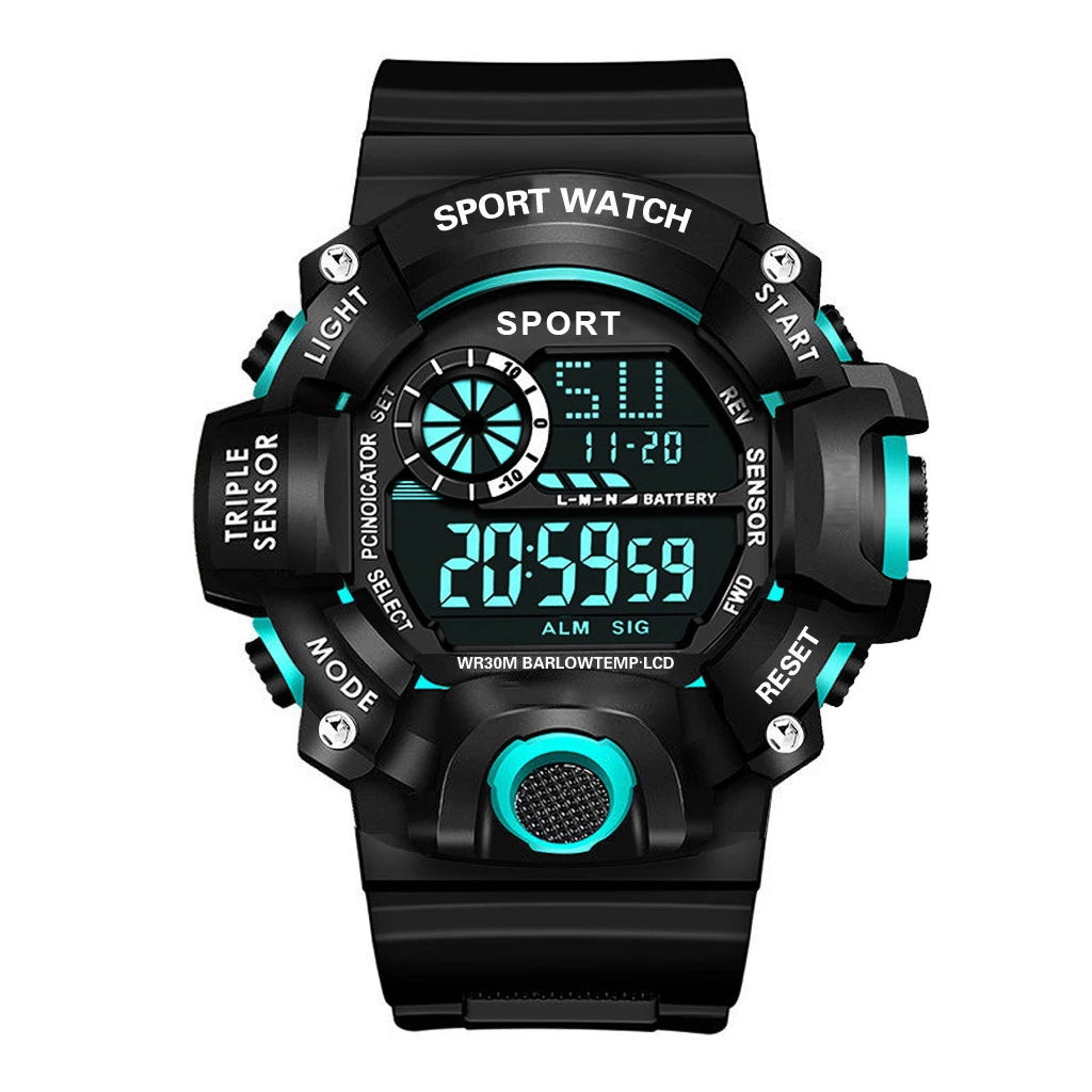 Male and female sports electronic watch, children's fashion alarm clock, student watch