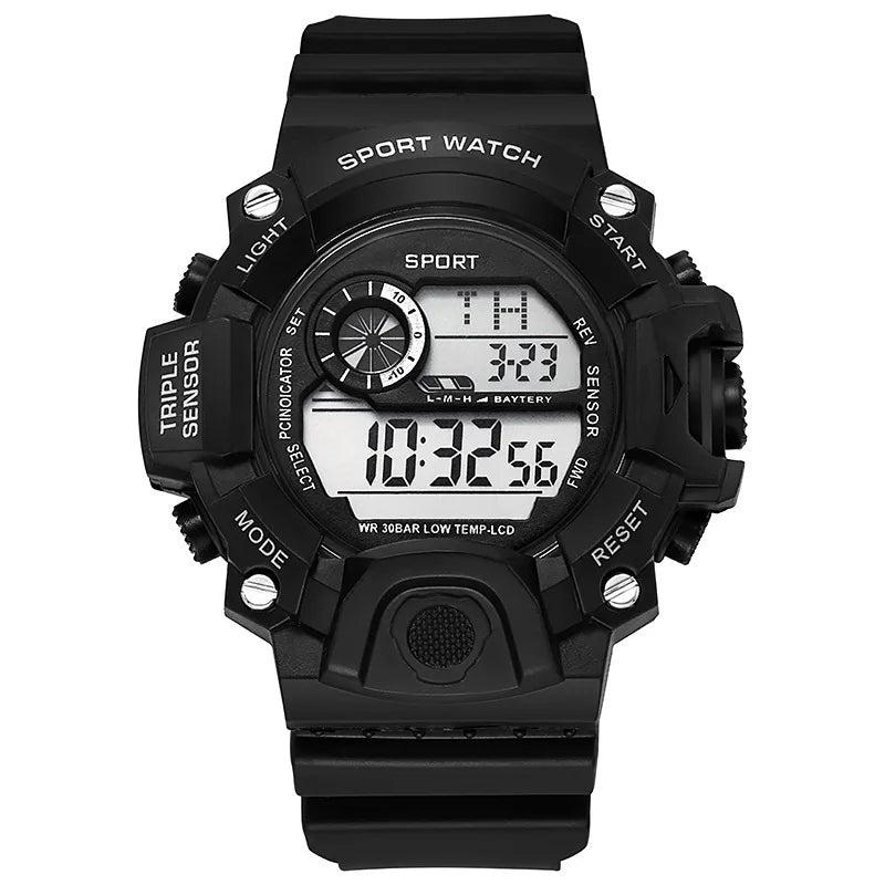 Male and female sports electronic watch, children's fashion alarm clock, student watch