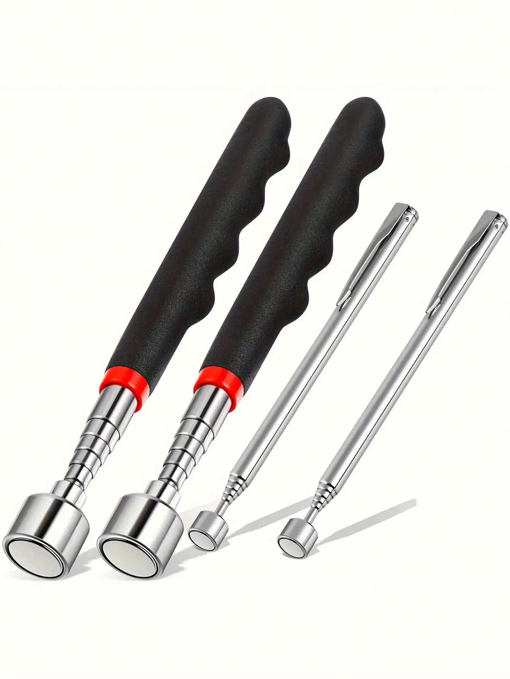 Retractable Magnet Pickup Tool For Hard-To-Reach Places Telescopic Magnetic Iron Suction Rod with LED Light Metal Pick-up Tool DIY Strong Magnetic Metal Screw Suction Rod Pick-up Tools