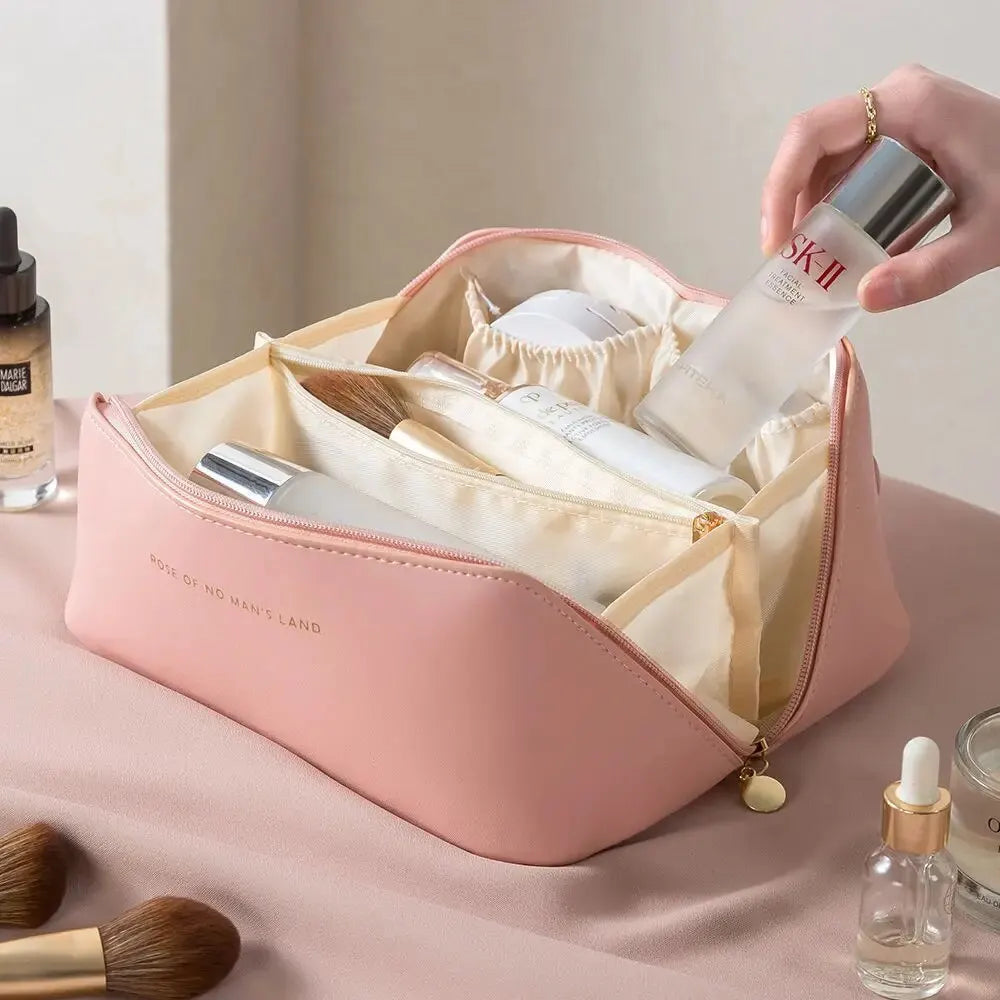 Organizer Female Toiletry Kit Bag Make Up Case Storage Pouch Luxury Lady Box, Cosmetic Bag, Organizer Bag For Travel Zip
