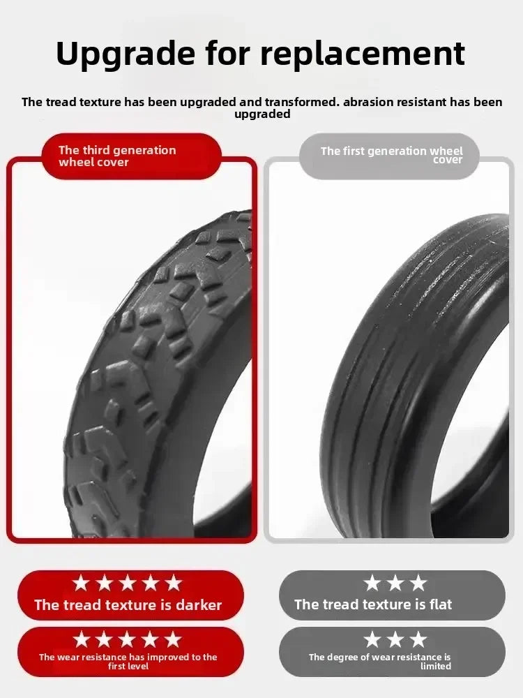 8Pcs Thicken Texture Silicone Wheels Protector Travel Luggage Caster Shoes Reduce Noise Wheels Guard Cover Luggage Accessories