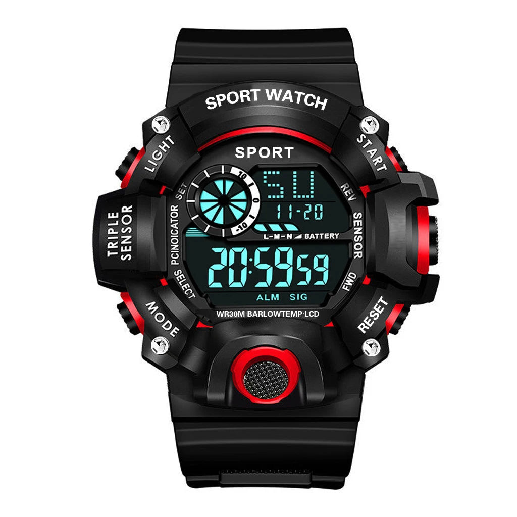 Male and female sports electronic watch, children's fashion alarm clock, student watch