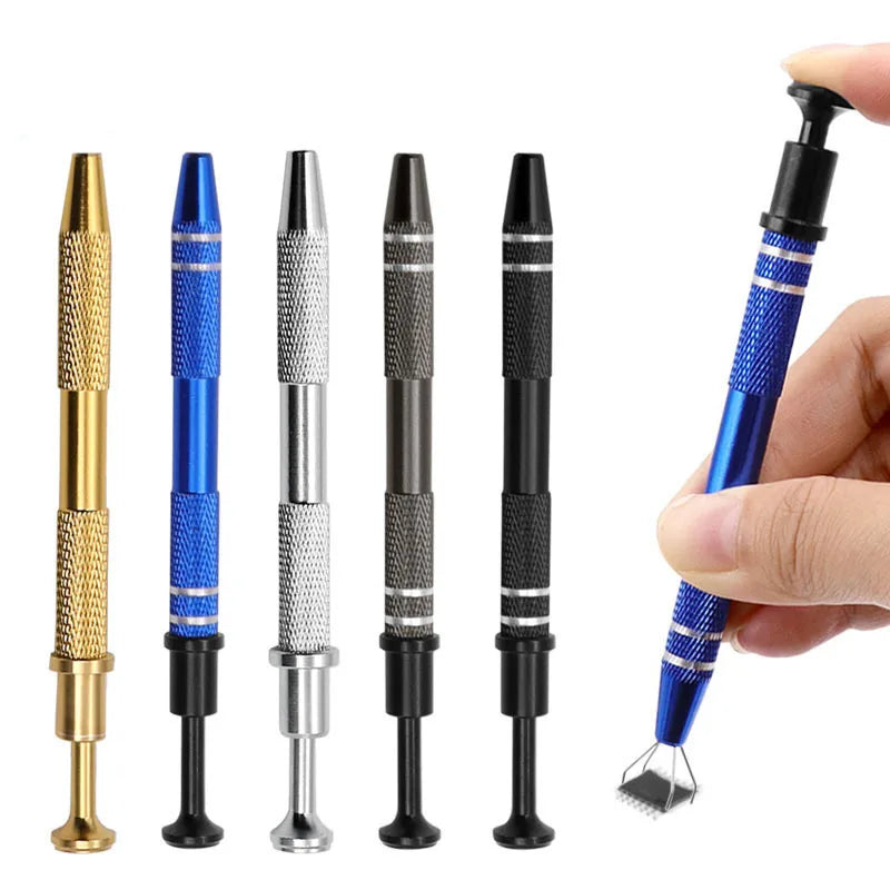 1Pc Four Claws Beads Holder Pick-up Tool Diamond Gems Prong Holder Tweezer Catcher Grabber Body Piercing Sprinkle Pen Tool