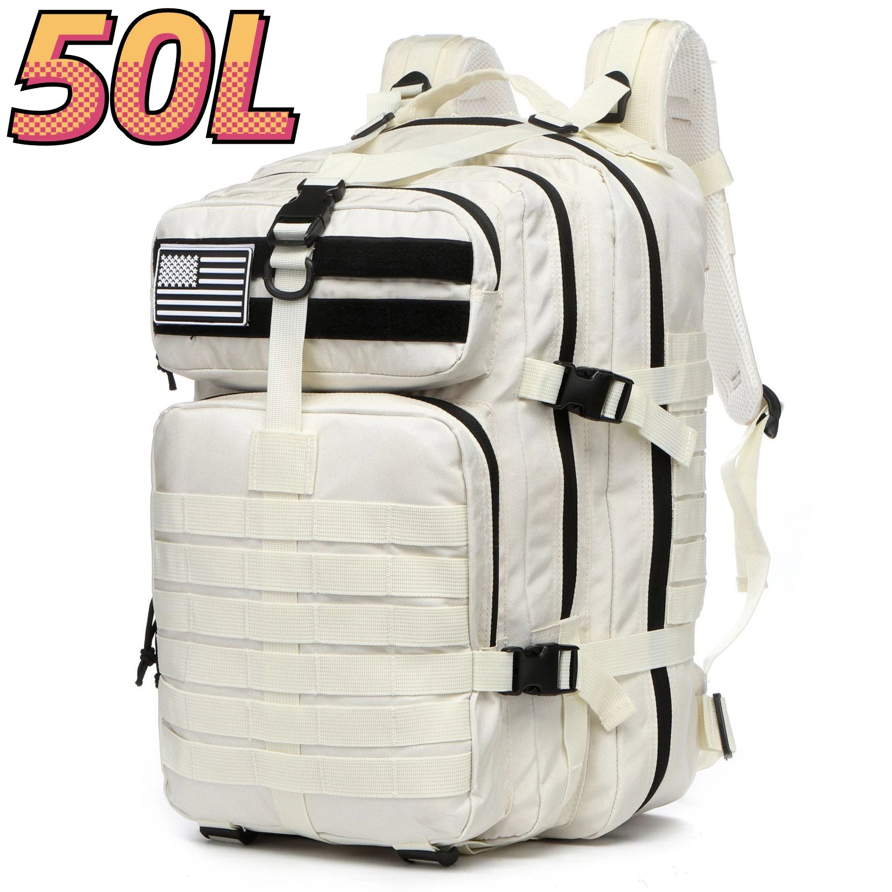 25L/50L Sturdy Nylon Waterproof Tactical Sports Trekking Fishing Hunting Camping Hiking Bag Backpack Outdoor Rucksacks