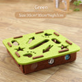 Pet Cat Puzzle Maze Holes Toys Felt Box With Bell Ball Kitten Playing Toys Interactive Funny  Cat Supplies